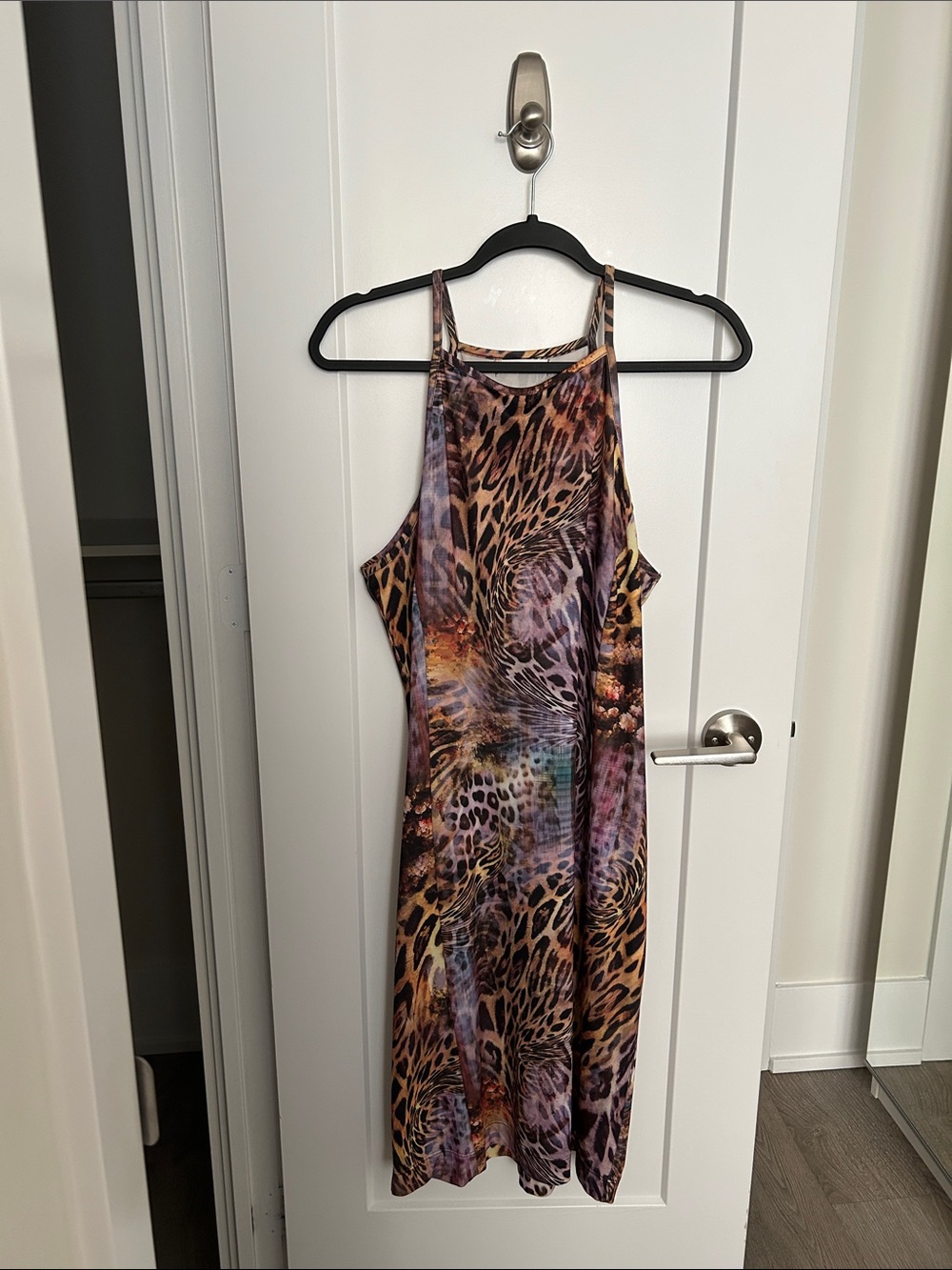 Animal Print Sleeveless Bodycon Dress
